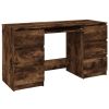 Writing Desk Smoked Oak 55.1"x19.7"x30.3" Engineered Wood