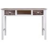 Writing Desk Brown 43.3"x17.7"x29.9" Wood