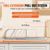 VEVOR Pan and Pot Rack, Expandable Pull Out Under Cabinet Organizer, Cookie Sheet Baking Pans tray Organization, Adjustable Wire Dividers, Steel Lid H