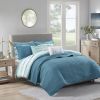 8 Piece Printed Seersucker Comforter and Quilt Set Collection
