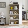 Glass display cabinet 4 Tier Glass Display Cabinet Storage Curio Cabinet with Flip up Glass Doors, Collectors Showcase Toy Figure Organizers Rack