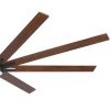 84" Black Lowe Profile Ceiling Fan with Light