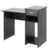 High-quality Integrated Melamine Board Computer Desk with Drawer Black RT