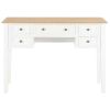 Writing Desk White 43.1"x17.7"x30.5" Wood