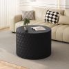 Stylish and Minimalist Nesting Coffee Table Set with Honeycomb Design, Modern Round Coffee Table, Drum Circle Coffee Table for Living Room, Bedroom