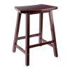 Katashi Fan Shape Counter Stool; Walnut