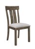 6pc Dining Set Rustic Light Brown Finish Trestle Base Curved Metal Accents Upholstered Seats Chair Bench Wooden Dining Room Furniture