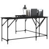 Desk Black 58.7"x58.7"x29.5" Engineered Wood