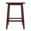 Katashi Fan Shape Counter Stool; Walnut