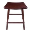 Katashi Fan Shape Counter Stool; Walnut