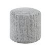 Cylindrical Pouf Chenille Fabric Upholstery Modern Ottoman, Footstool, Non-Slip Floor Pouf, Bean Bag Chair, 1pc Sitting Pouf
