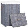 Bamboo Laundry Basket Gray