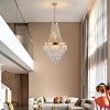 (Same as W1340102274/L5004) Gold Crystal Chandeliers,Large Contemporary Luxury Ceiling Lighting for Living Room Dining Room Bedroom Hallway (Bulbs Not
