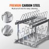 VEVOR Pan and Pot Rack, 2-Tier Expandable Pull Out Under Cabinet Organizer, Cookie Sheet Baking Pans Tray Racks, Adjustable Wire Dividers, Steel Lid H