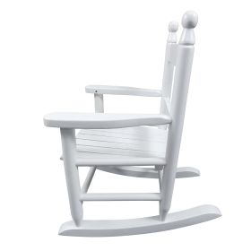 Children's rocking white chair- Indoor or Outdoor -Suitable for kids-Durable (Color: as Pic)