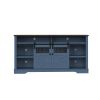Farmhouse TV Stand with Sliding Barn Door & Drawer, 75" Rustic Entertainment Center for TVs up to 75", Buffet Storage Cabinet for Living Room