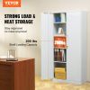 VEVOR Metal Storage Cabinet, Steel Locking Storage Cabinet with 2 Magnetic Doors and 4 Adjustable Shelves