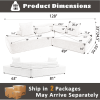 [NEW ARRIVED] [VIDEO PROVIDED] 128"Minimalist Cloud Sectional Couch ,Modern Couches ,4-Seater ,No Assembly,Two modular sofa,Boucle Teddy Fabric