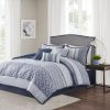 7 Piece Jacquard Comforter Set