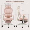 Foam office chair, ergonomic office chair, foam base, adjustable headrest, armrests, foot rests, with hanger