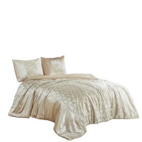 Inanna 3 piece Velvet bedspread (size: QUEEN)