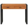 Desk with 2 Drawers 39.4"x15.7"x29.5" Teak Wood
