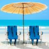 2PFCS Folding Beach Chairs 23"x21.7"x31.5" 4-Position Adjustable Steel Frame Oxford Cloth 264lbs Capacity Lightweight Portable Outdoor Lounge Chairs f