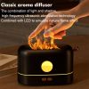 200ml Flame Humidifier Three Color LED Light Air Humidifier Smart Timing Electric Aromatherapy Diffuser Simulation Fire Effect