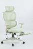 Foam office chair, ergonomic office chair, foam base, adjustable headrest, armrests, foot rests, with hanger