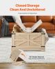 VEVOR Rattan Coffee Table Rectangle Rattan Coffee Table 2-Tier for Living Room