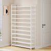 11-layer door shoe cabinet, home space-saving, large-capacity, multi-layer shoe rack, dust-proof, rounded corner, anti-collision design storage rack