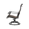 Patio Outdoor Sling Swivel Rocker With Aluminum Frame, All-Weather Furniture, Set of 2