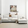 [VIDEO+NEW]109*57" Modern Sectional Cloud Sofa with Console,USB charger,Reading Light,Cup Holder,Wide Seat,4 Seat Chenille Modular Couch